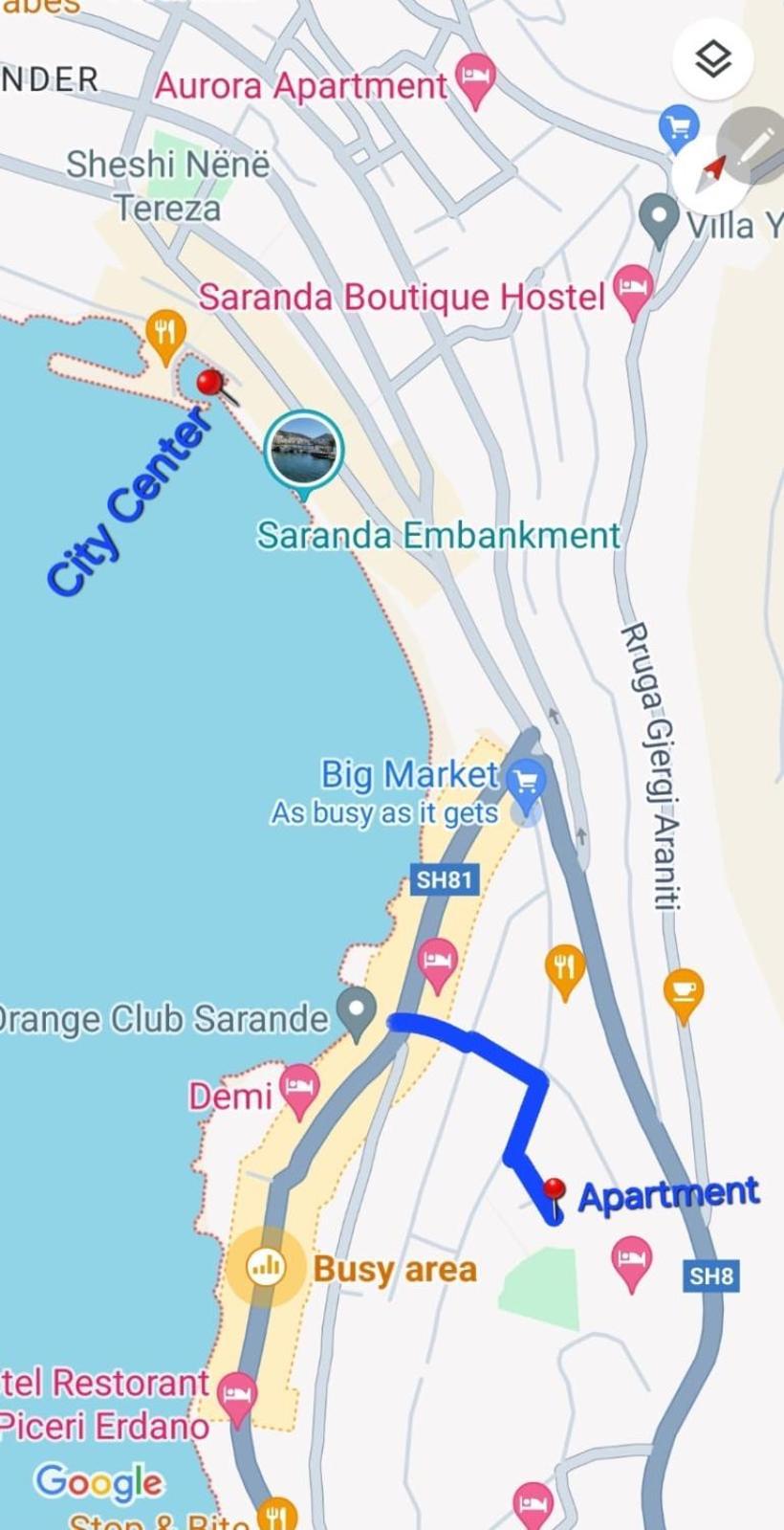 Ona Apartament Saranda Extérieur photo